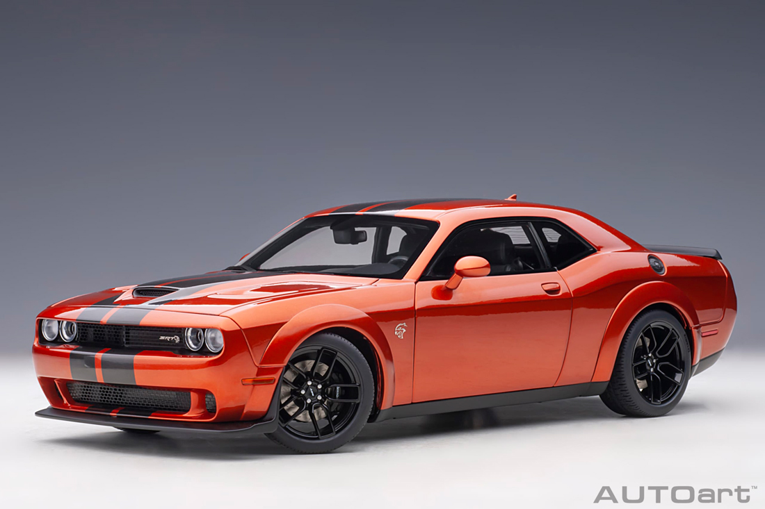 Click to view product details and reviews for Dodge Challenger Srt Hellcat 2018 In Go Mango.