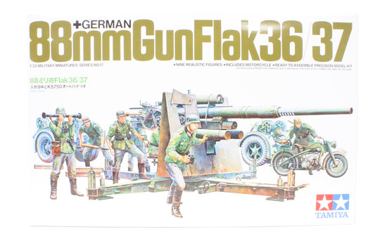 88mm Gun Flak 36/37 (With Motorbike and 9 Soldiers) [Kit]