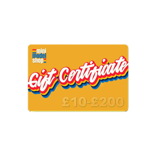 Mini Model Shop Gift Certificate