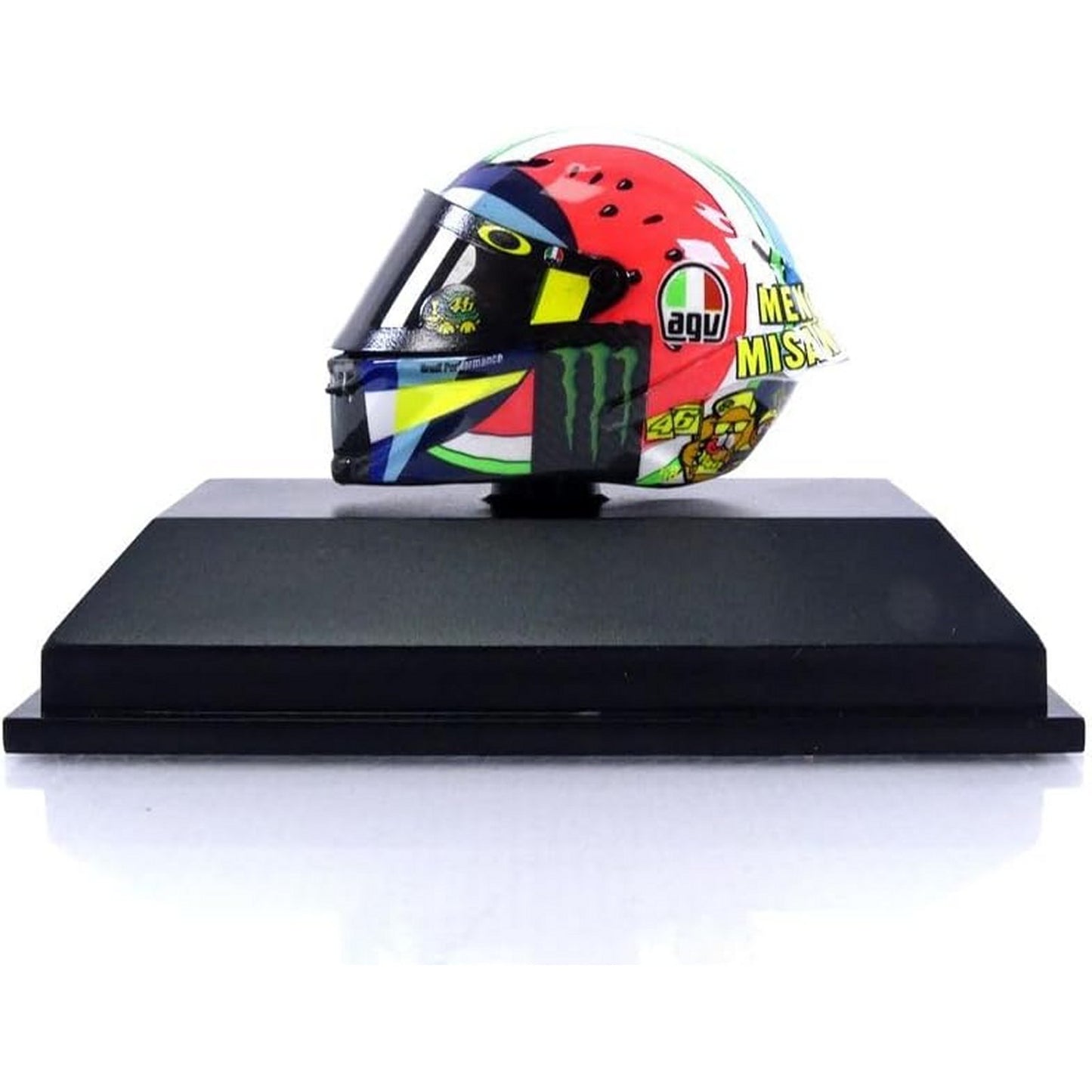 AGV Helmet Valentino Rossi (Misano GP 2019) in Yellow/Blue/Pink