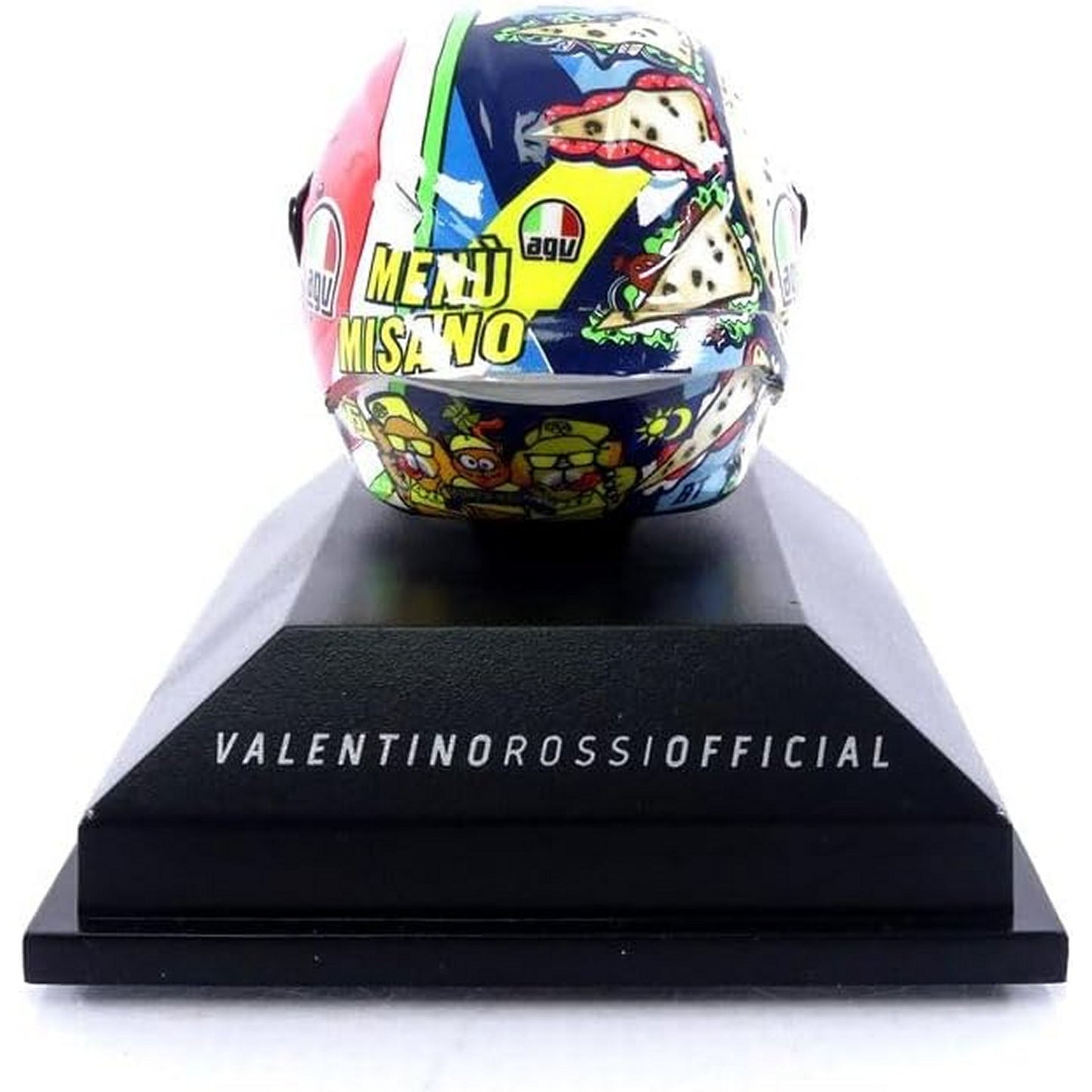 AGV Helmet Valentino Rossi (Misano GP 2019) in Yellow/Blue/Pink