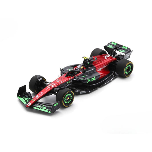 Alfa Romeo F1 Team Kick C43 Zhou Guanyu (No.24 Belgian GP 2023) in Red/Black