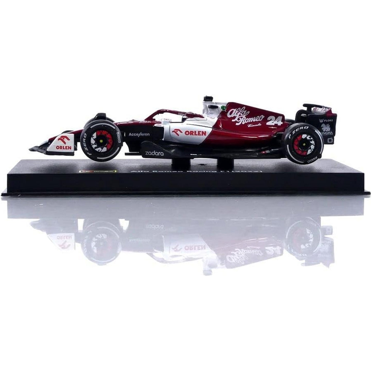 Alfa Romeo Orlen C42 Zhou Guanyu (No.24 With Helmet 2022) in Red/White