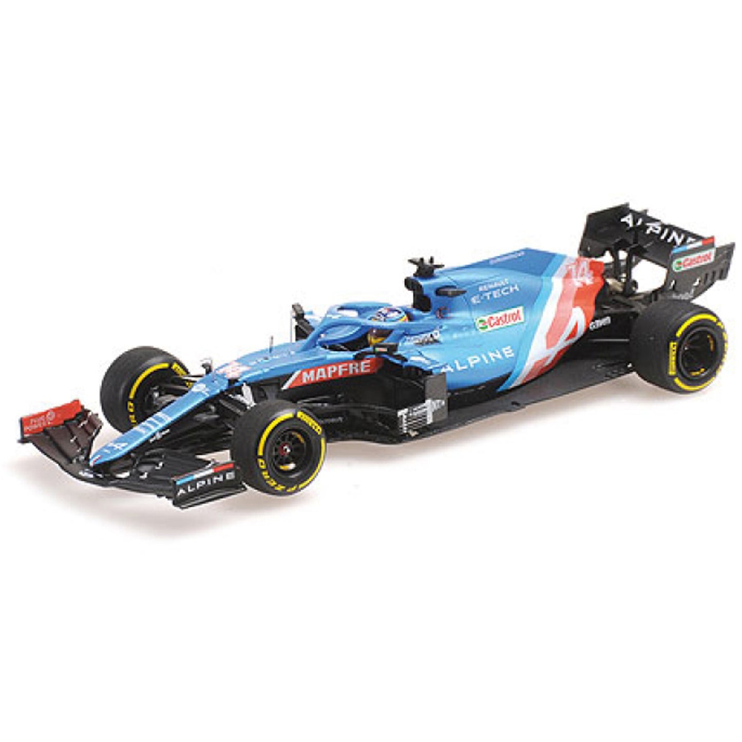 Alpine A521 Fernando Alonso (Bahrain GP 2021) in Blue