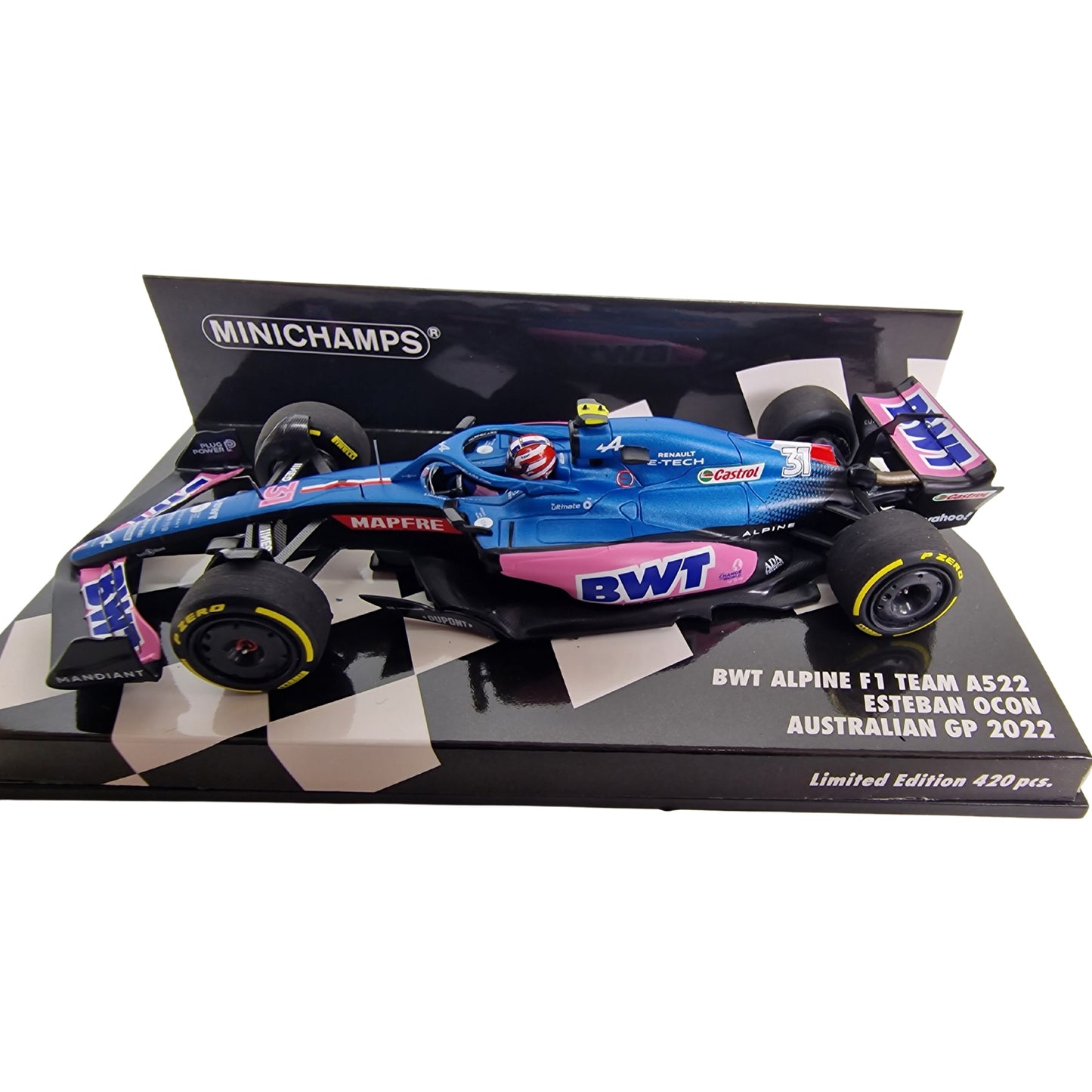 Alpine A522 Esteban Ocon (Australian GP 2022) in Blue/Pink