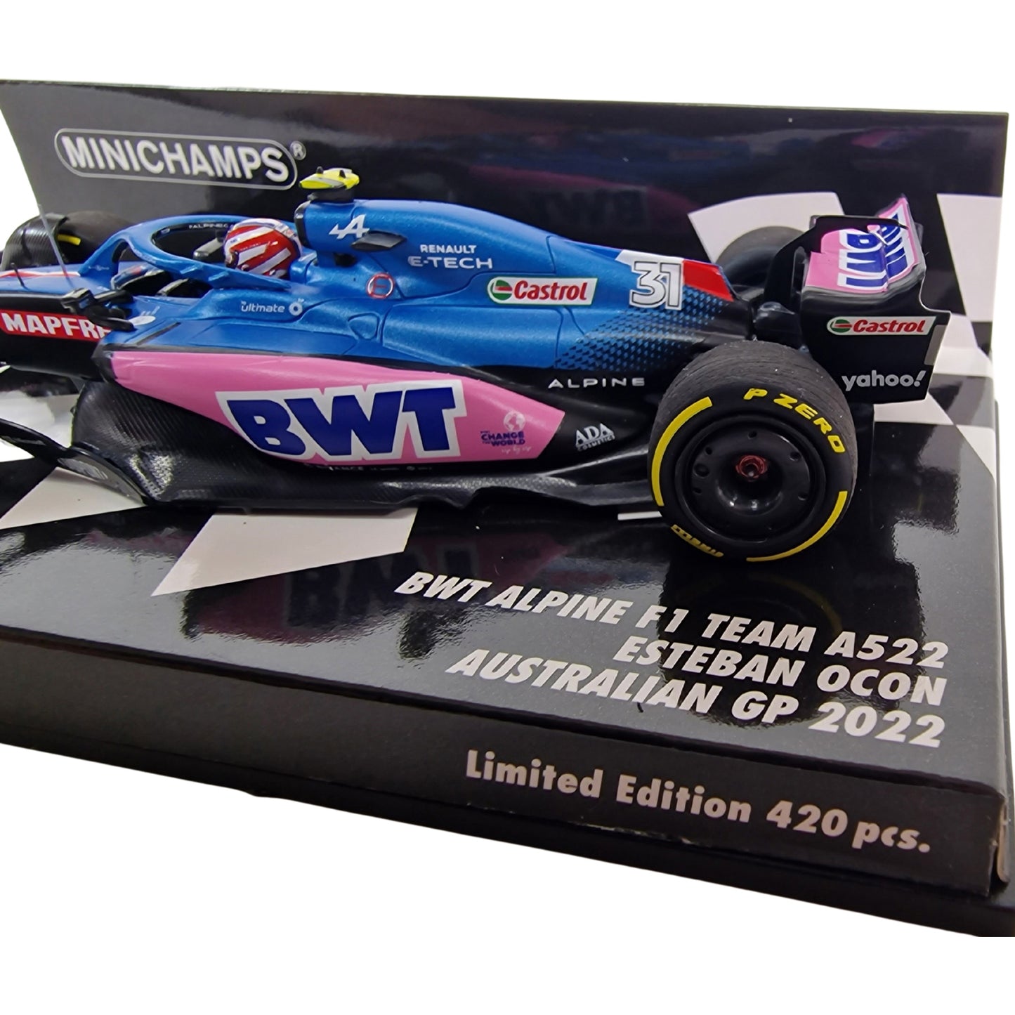 Alpine A522 Esteban Ocon (Australian GP 2022) in Blue/Pink