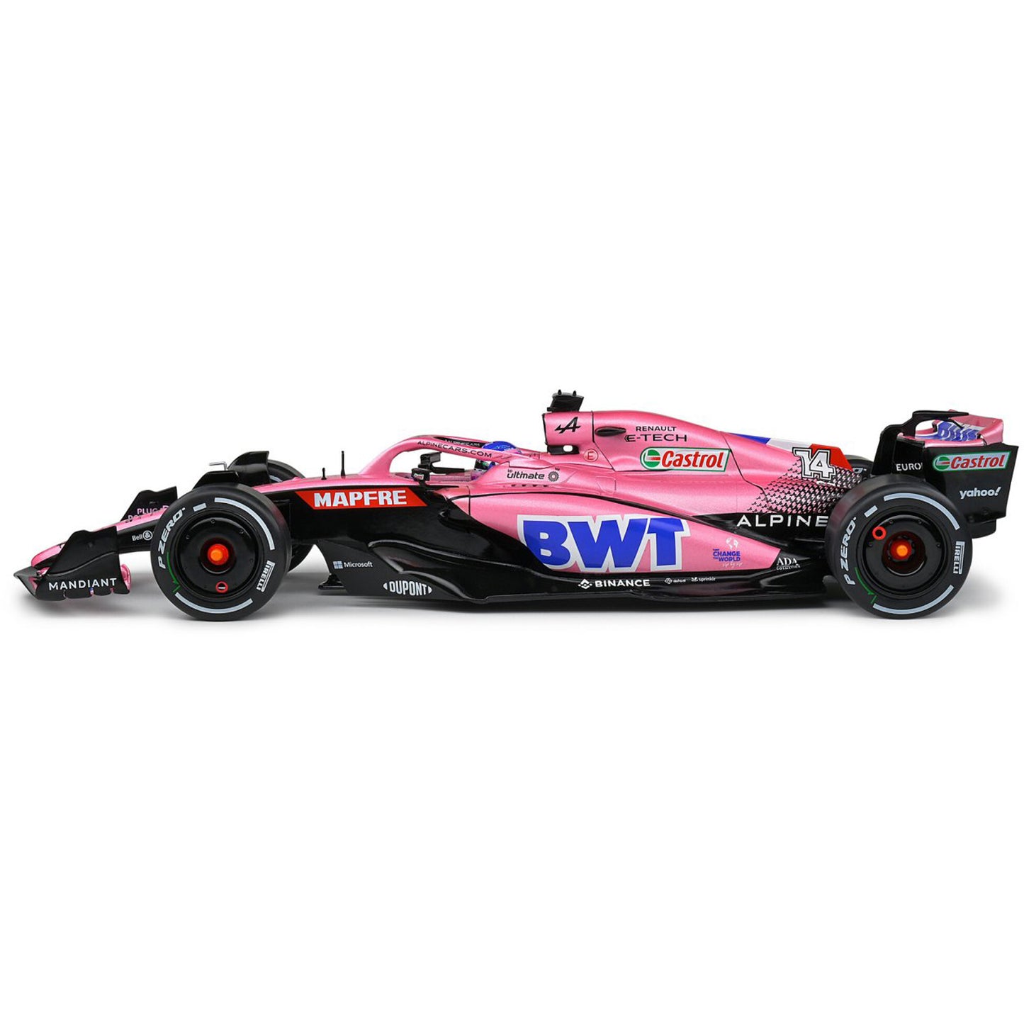 Alpine A522 Fernando Alonso (No.14 Bahrain GP 2022) in Pink