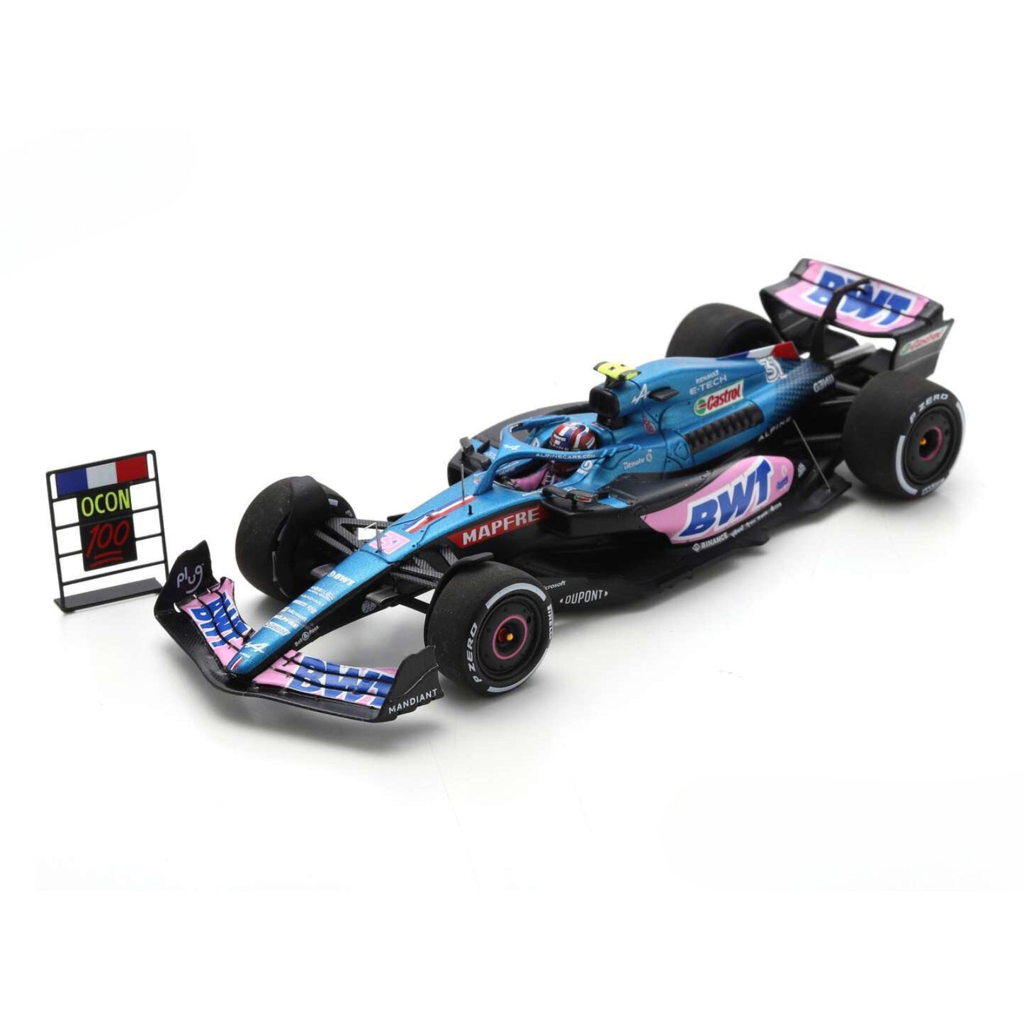 Alpine A522 Esteban Ocon (No.31 100th Race Austrian GP 2022) in Blue/Pink