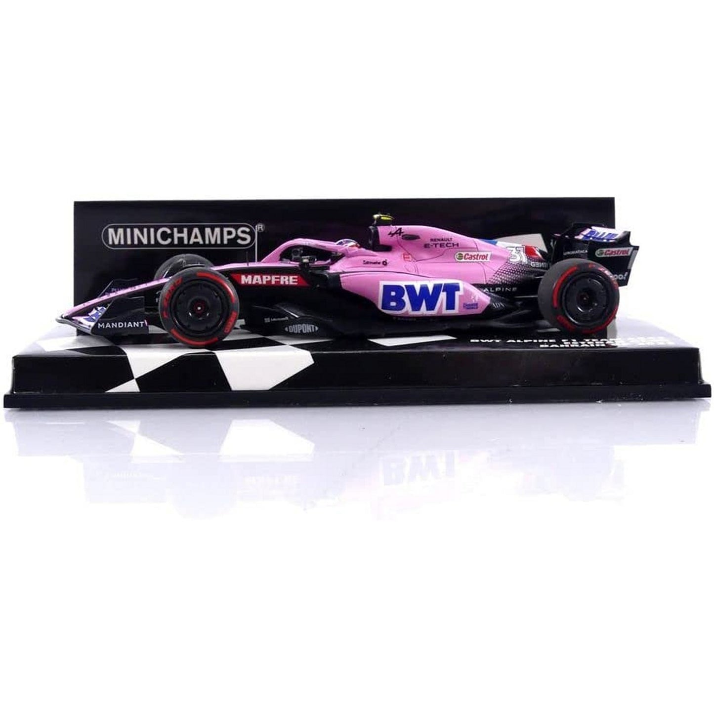 Alpine BWT A522 Esteban Ocon (Bahrain GP 2022) in Pink