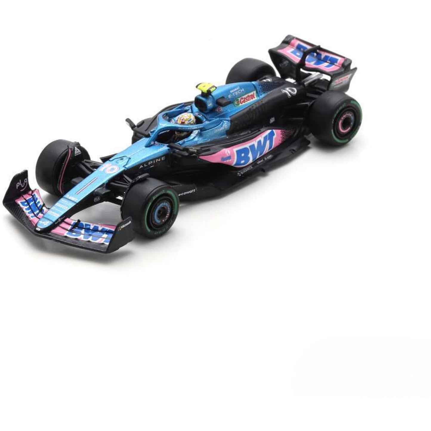 Alpine BWT A523 Pierre Gasly (No.10 7th Monaco GP 2023) in Blue/Black/Pink