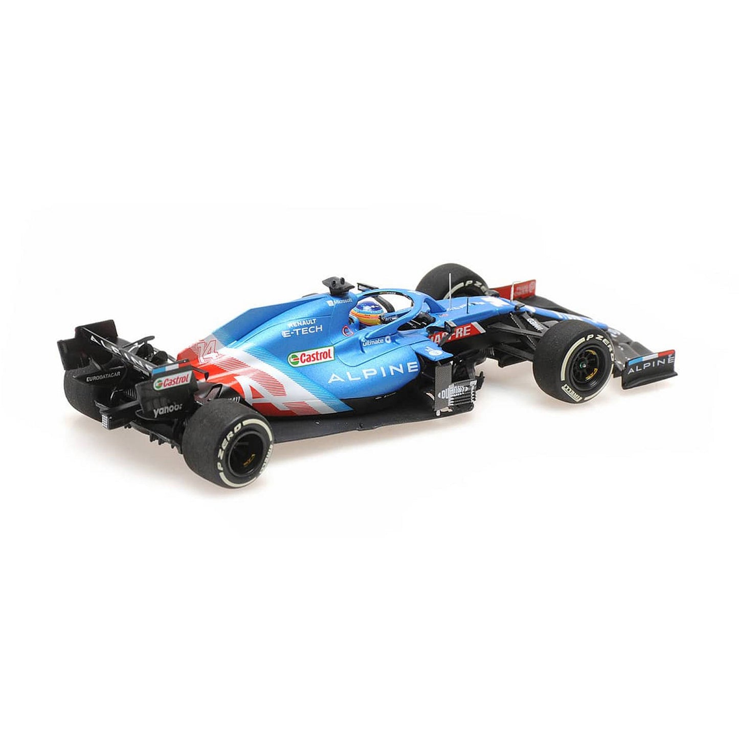 Alpine F1 Team A521 Fernando Alonso (No.14 Qatar GP 2021) in Blue