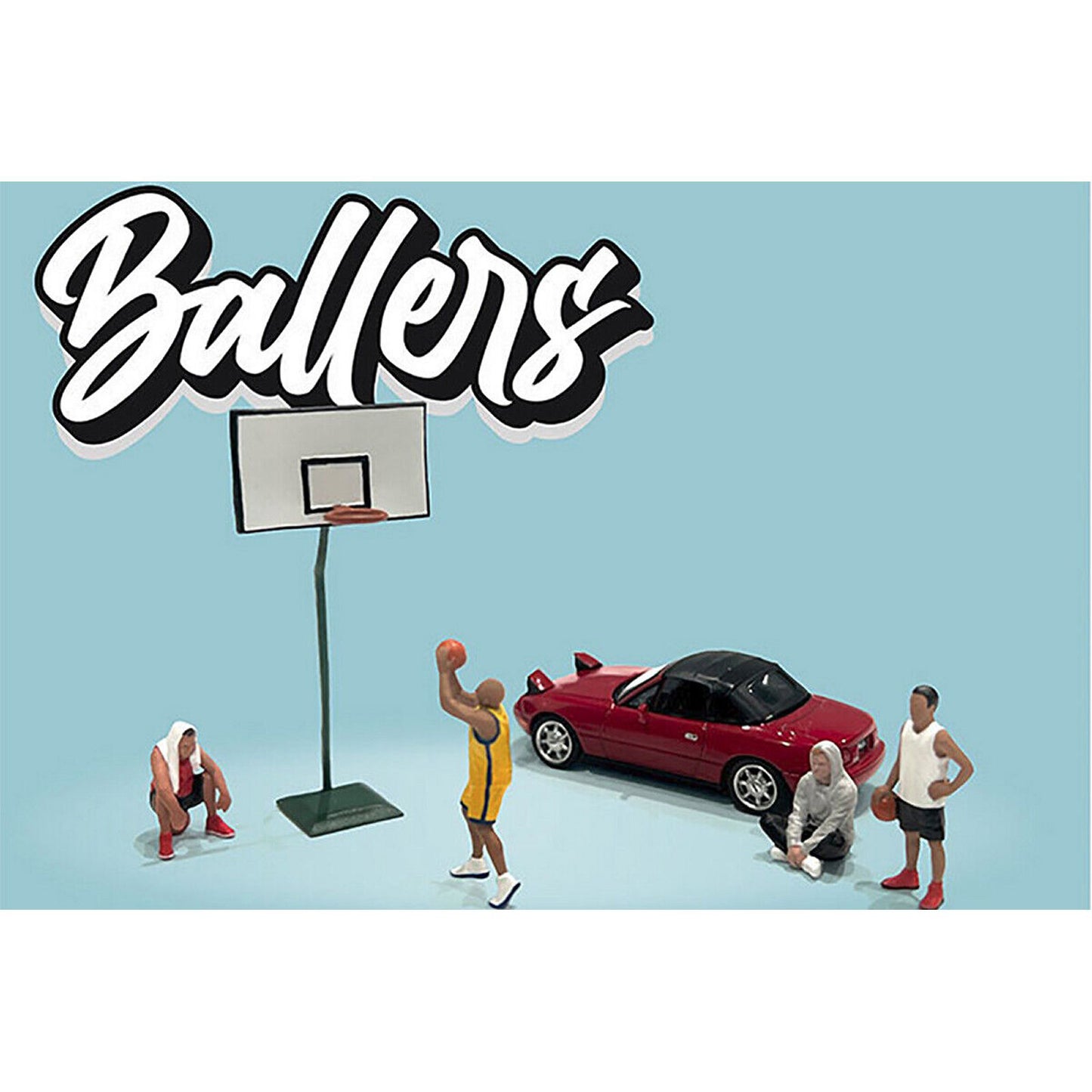 Ballers Figure Set (With Basket Ball Hoop)