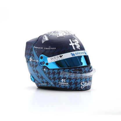 Bell Alfa Romeo F1 Team Stake Zhou Guanyu Replica Helmet (Japanese GP 2023) in Blue