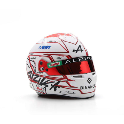 Bell Alpine F1 Team Esteban Ocon (Japanese GP 2023) in White/Red