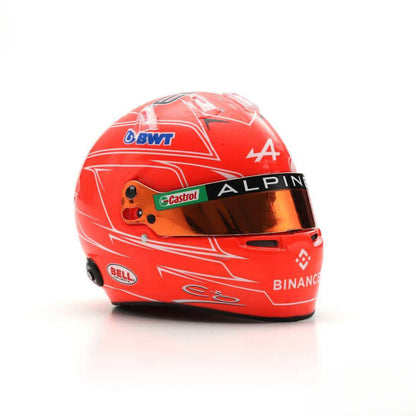 Bell Apline F1 Team Replica Helmet Esteban Ocon (Season Update Monaco GP 2023) in Orange