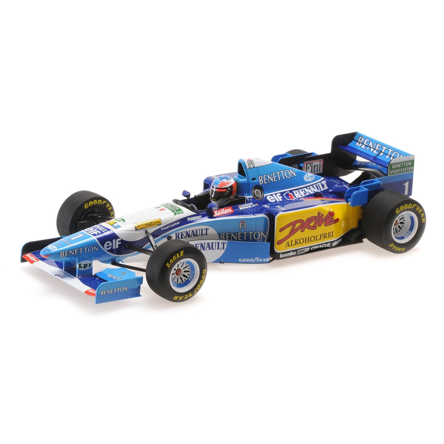 Benetton B195 Michael Schumacher (No.1 French GP 1995) in Blue/White/Yellow