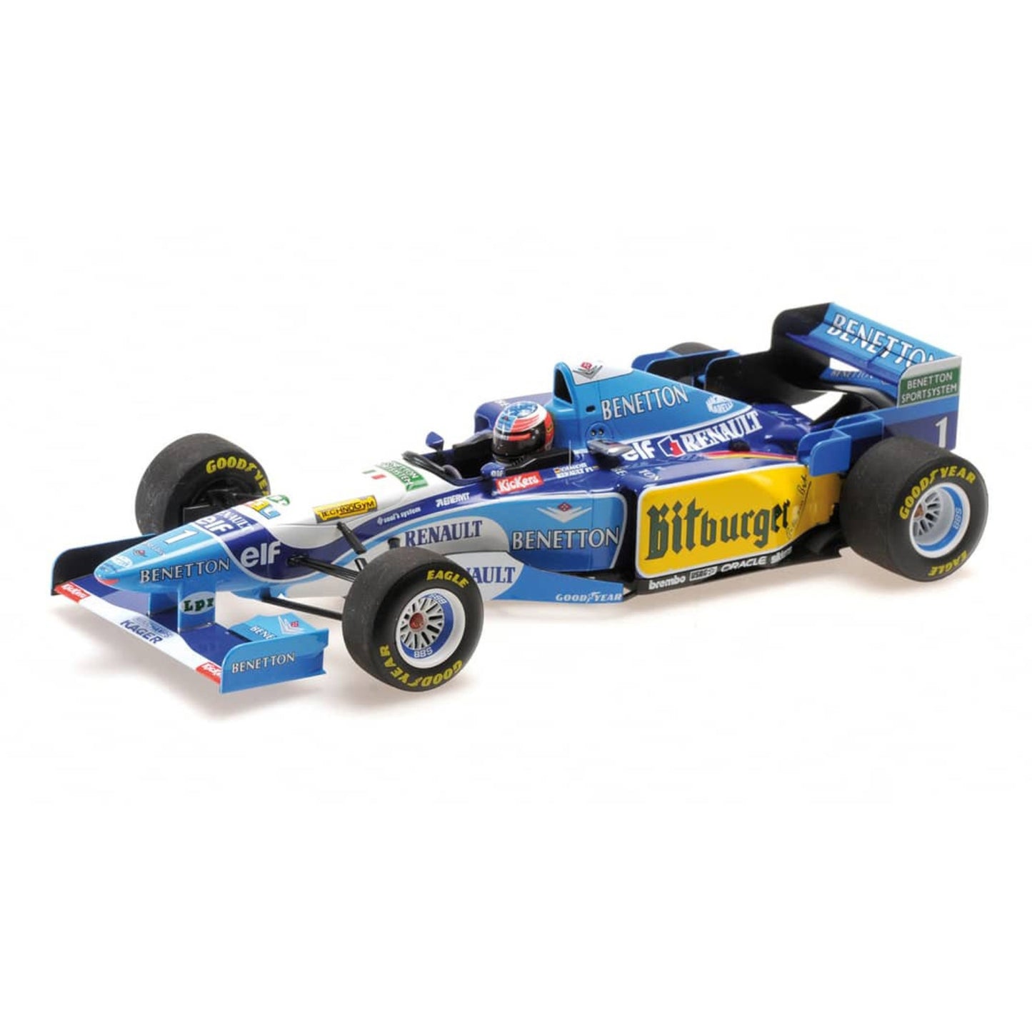 Benetton B195 Michael Schumacher (No.1 European GP 1995) in Blue/White/Yellow