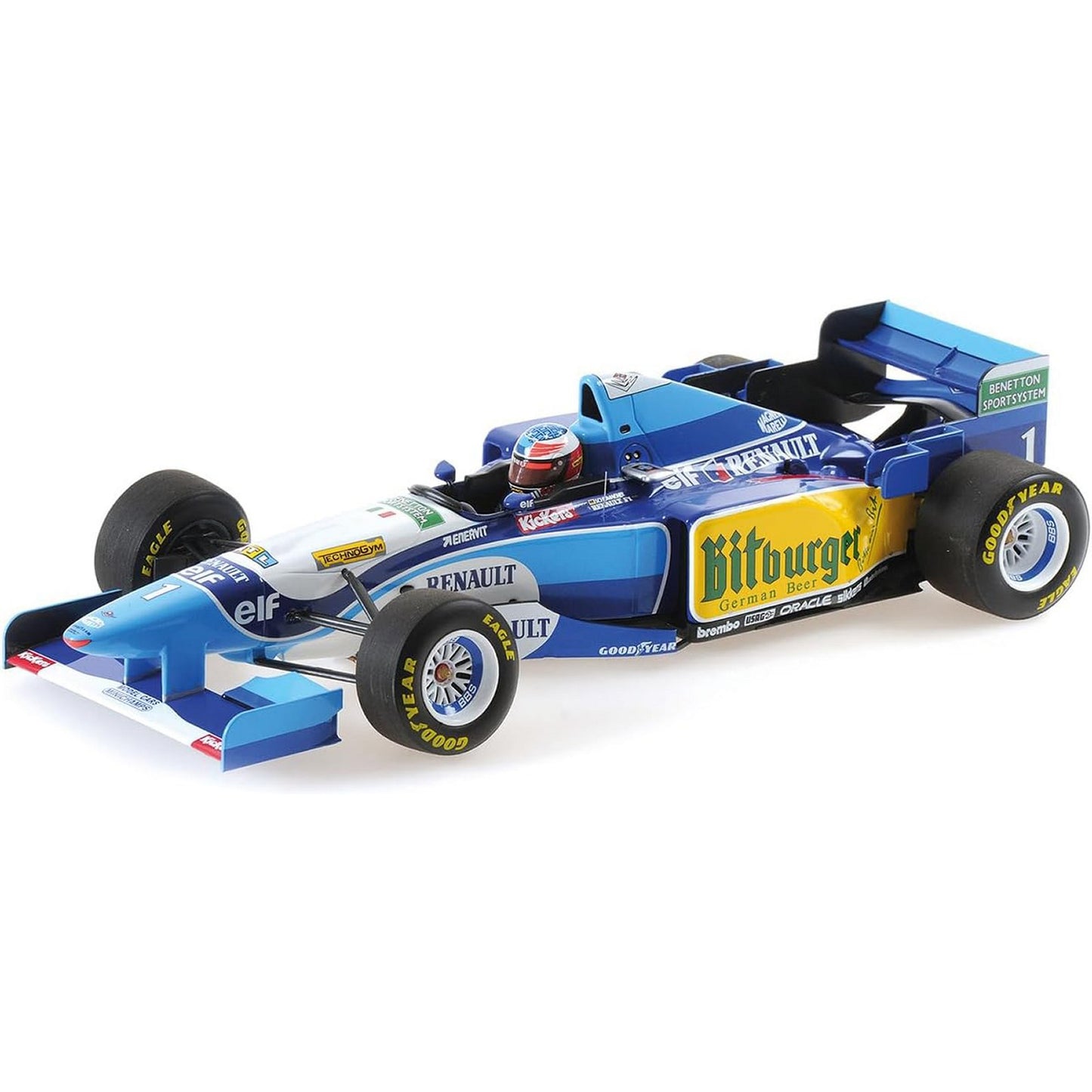 Benetton B195 MS Michael Schumacher (No.1 Winner Belgian GP 1995) in Blue/White/Yellow