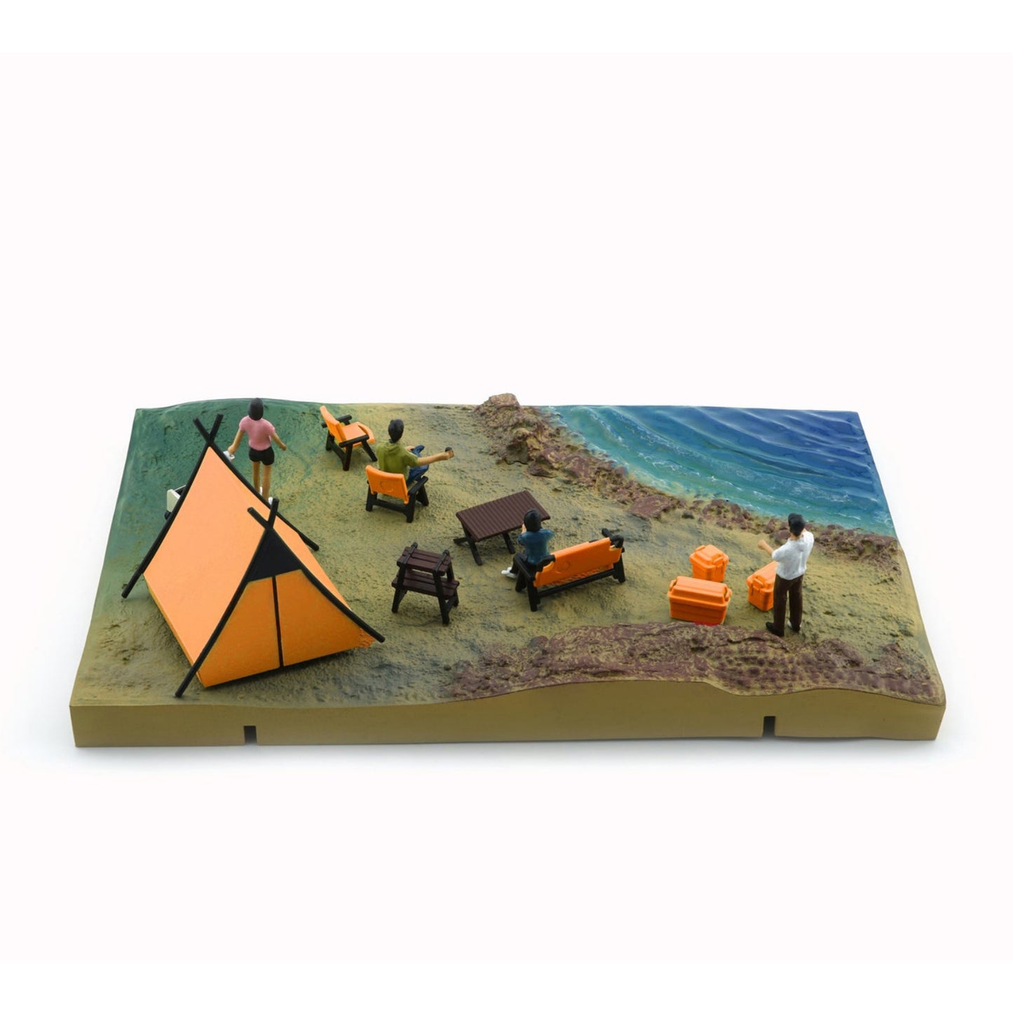 Camp Site Diorama (BMC Diorama City) in Orange