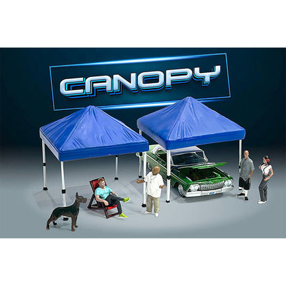 Canopy Set of 2 in Blue