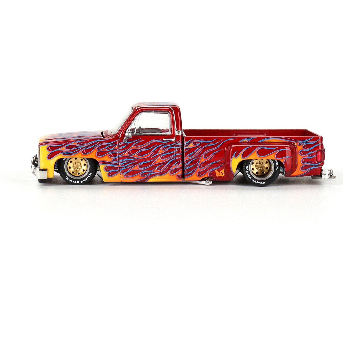 Chevrolet Silverado (Dually on Fire V1 1980) in Red/Orange