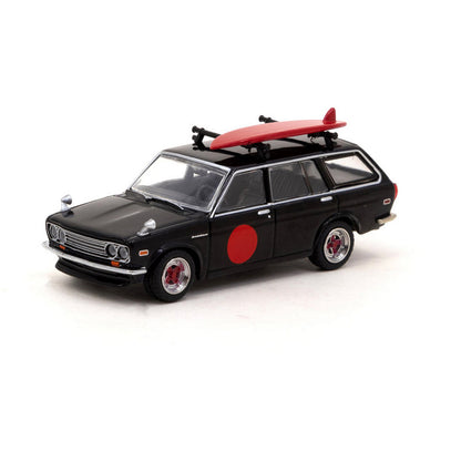 Datsun 510 Wagon (With Surfboard) in Black/Red