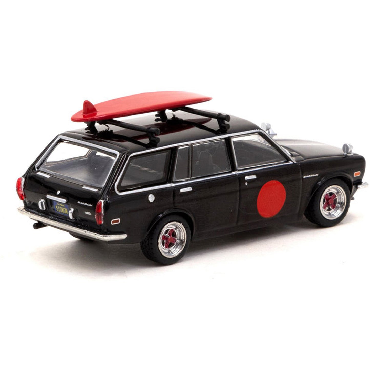 Datsun 510 Wagon (With Surfboard) in Black/Red