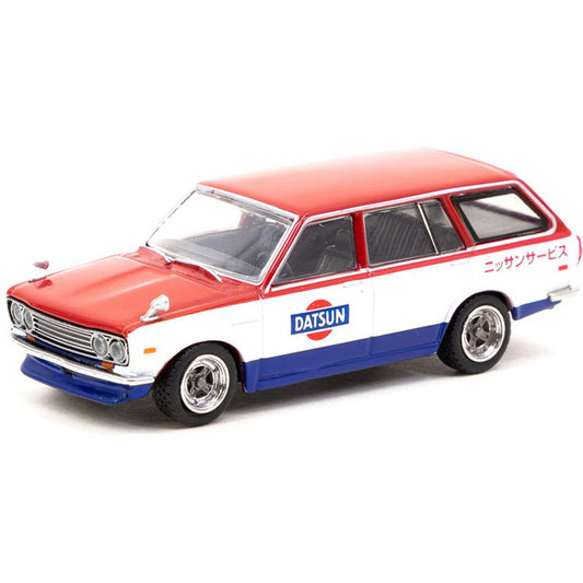 Datsun Bluebird 510 Wagon (Service Car) in Red/White