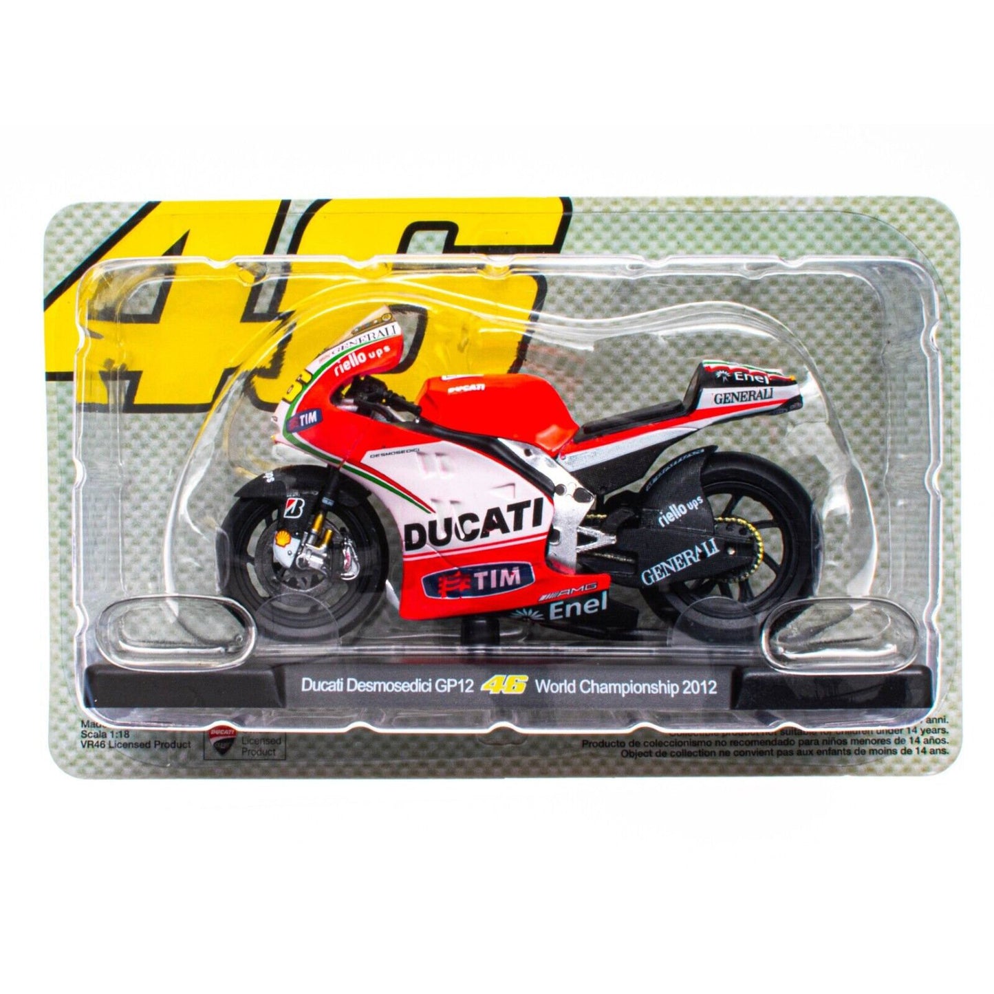 Ducati Desmosedici GP12 Valentino Rossi (World Championship 2012) in Red/White