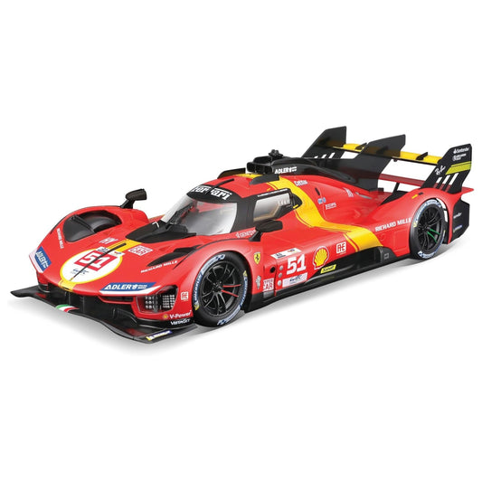 Ferrari 499P Hypercar P.Guidi/J.Calado/A.Giovinazzi (No.51 Winner Le Mans 24H 2023) in Red/Yellow/Black