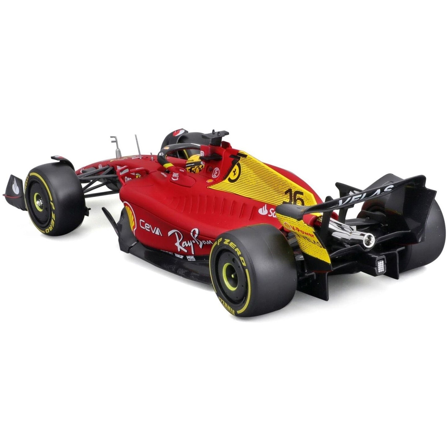 Ferrari F1-75 Charles Leclerc (75th Anniversary Livery Italian GP 2022) in Red/Yellow