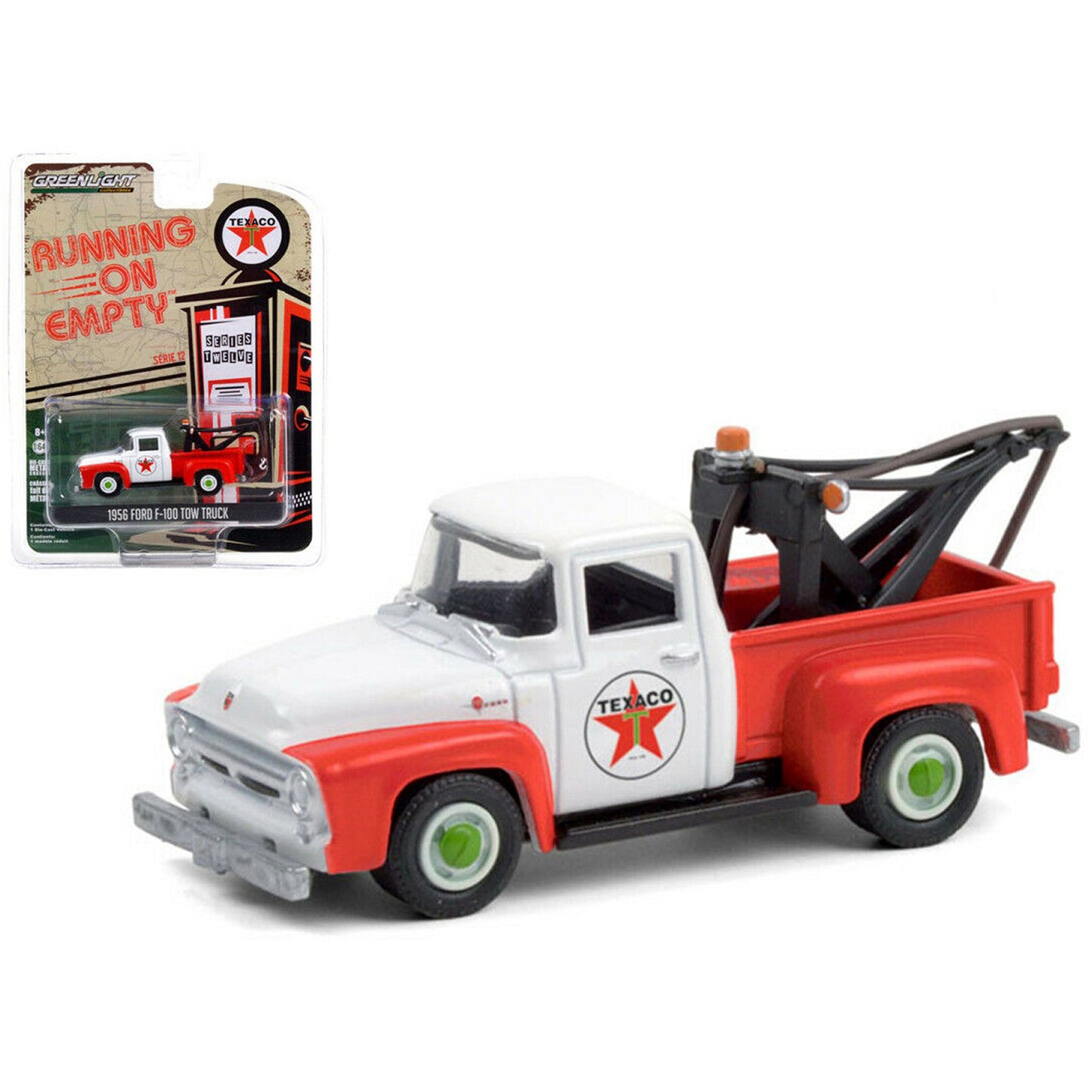 Ford F-100 Tow Truck (Texaco 1956) in White/Orange