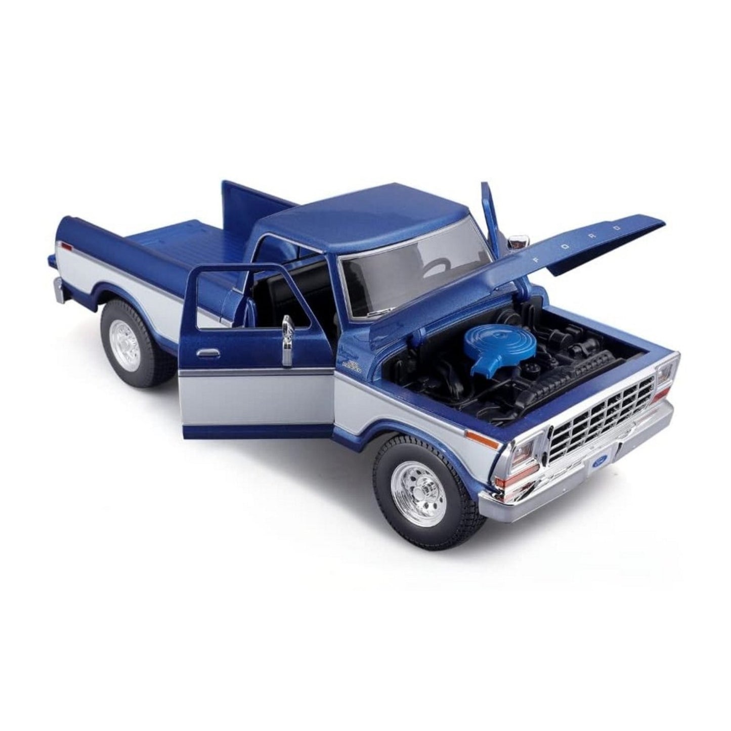 Ford F-150 Pick-up (1979) in Blue/White