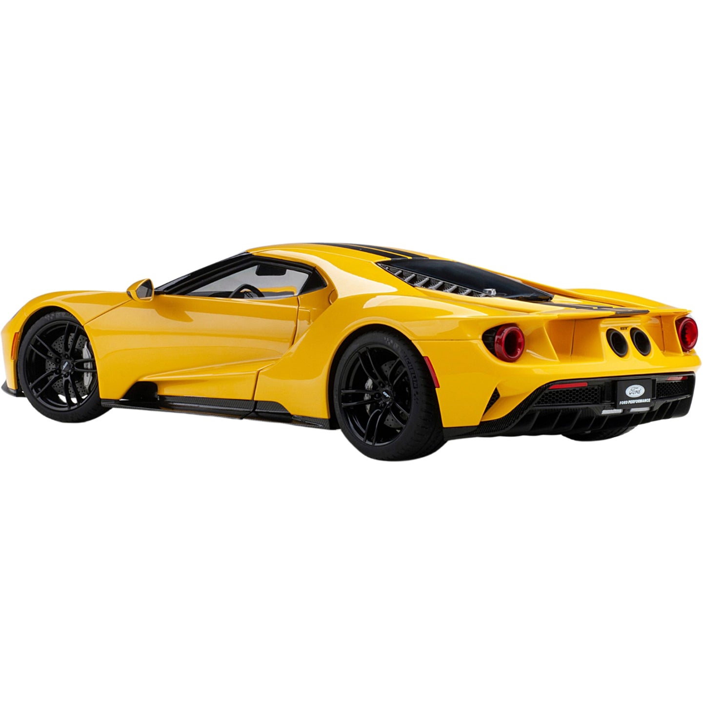 Ford GT (2017) in Yellow with Black Stripes