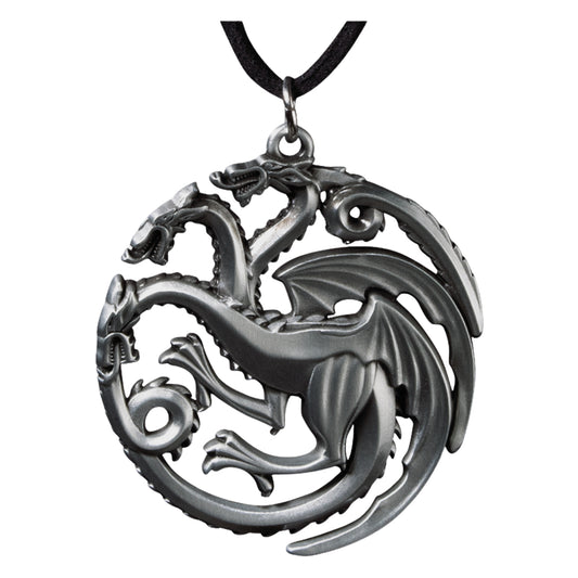 Targaryen Sigil Costume Pendant From Game Of Thrones in Silver