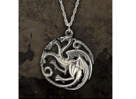 Targaryen Sterling Silver Pendant Prop Replica From Game Of Thrones