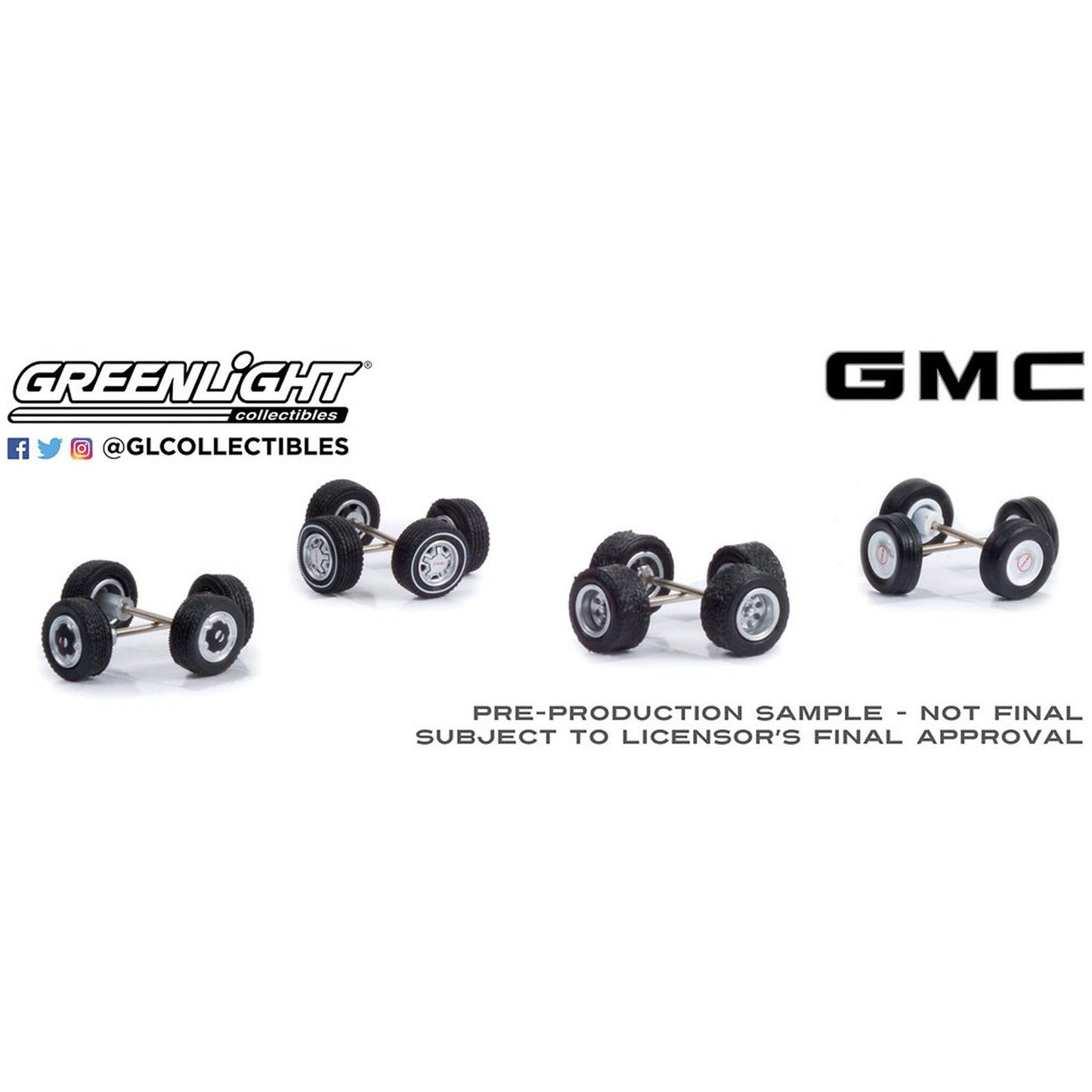 GMC Trucks Wheel & Tyre Pack Series 6 (4 Sets Of Wheels) in Black/Silver