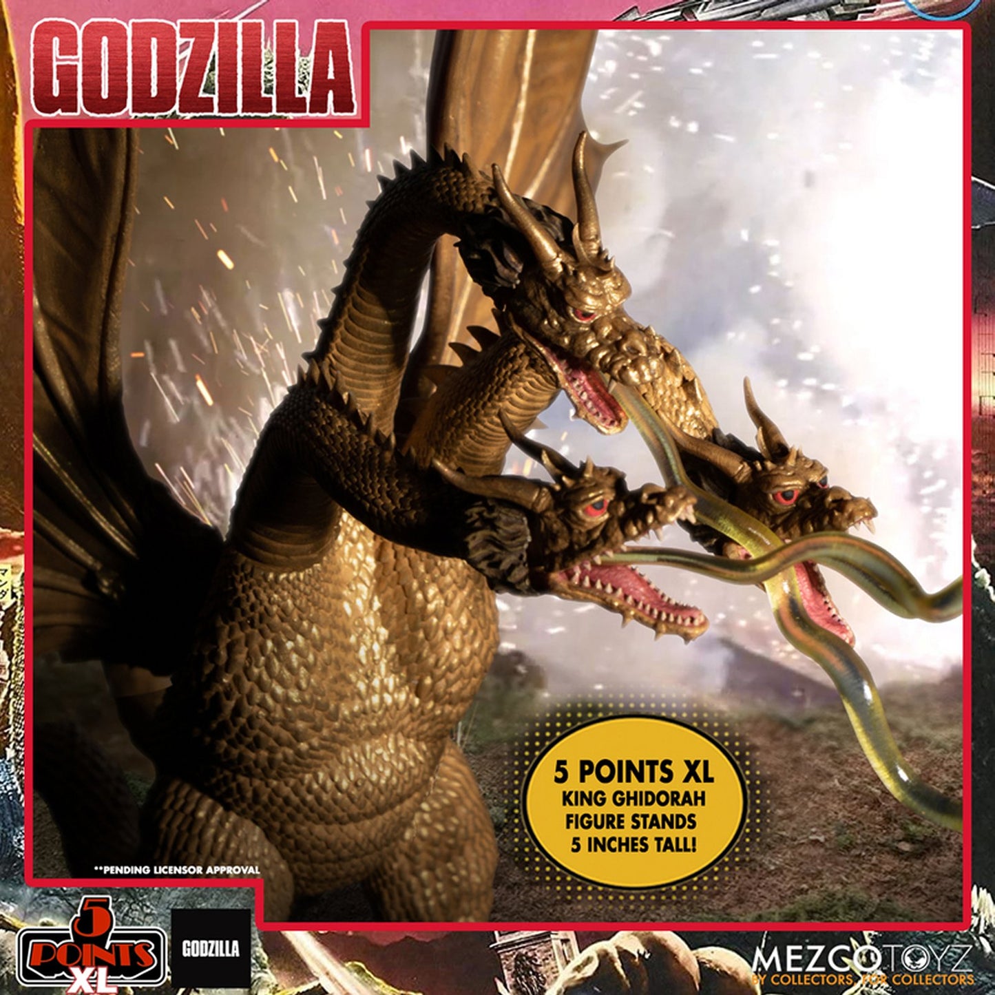 King Ghidorah Manilla Gorosaurus And Baragon Round 2 Figure Set From Godzilla