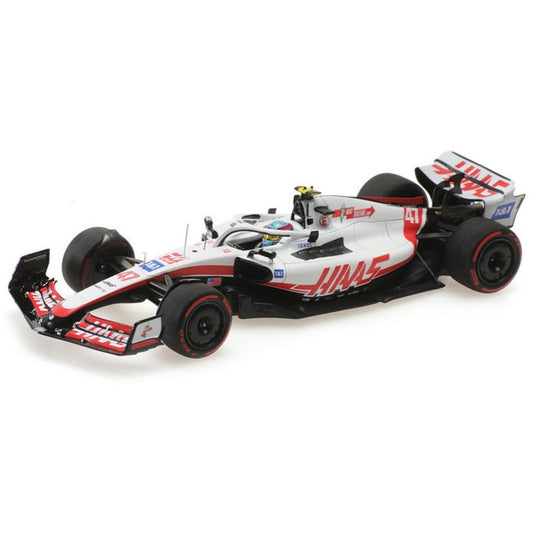 Haas F1 Team VF22 Mick Schumacher (No.47 1st Points British GP 2022) in White/Red