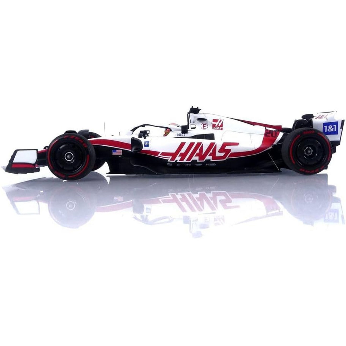 Haas VF-22 Kevin Magnussen (No.20 Bahrain GP 2022) in White/Red