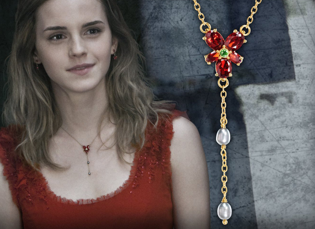 Hermione Granger Red Crystal Necklace From Harry Potter and The Deathly Hallows