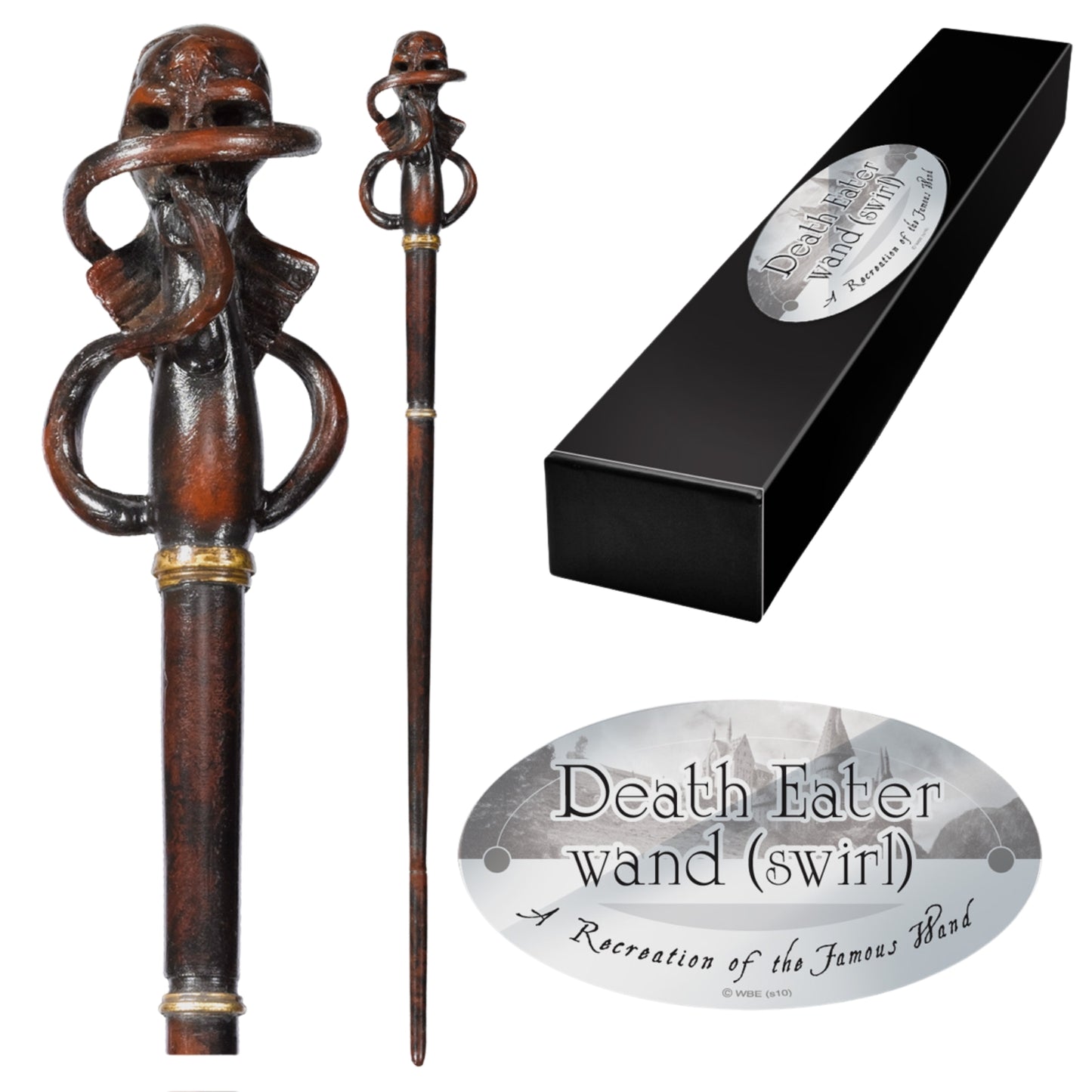 Death Eater Swirl Character Wand Wand From Harry Potter in Brown