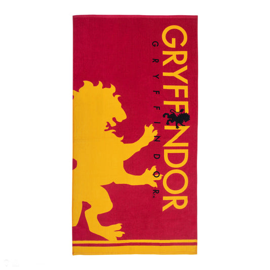 Gryffindoor Beach Towel From Harry Potter in Red/Yellow