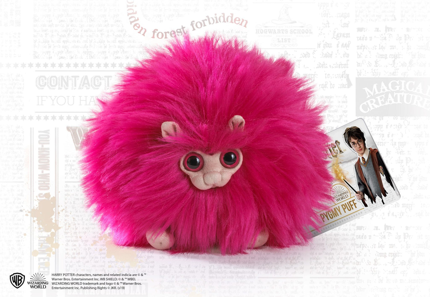 Pygmy Puff Plush From Harry Potter in Pink