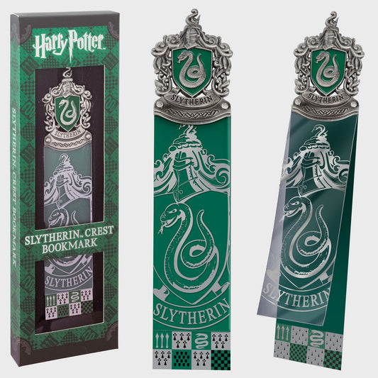 Slytherin Crest Bookmark Accessory From Harry Potter in Green/Silver