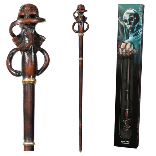 Death Eater Swirl Character Wand In Window Box Wand From Harry Potter in Brown