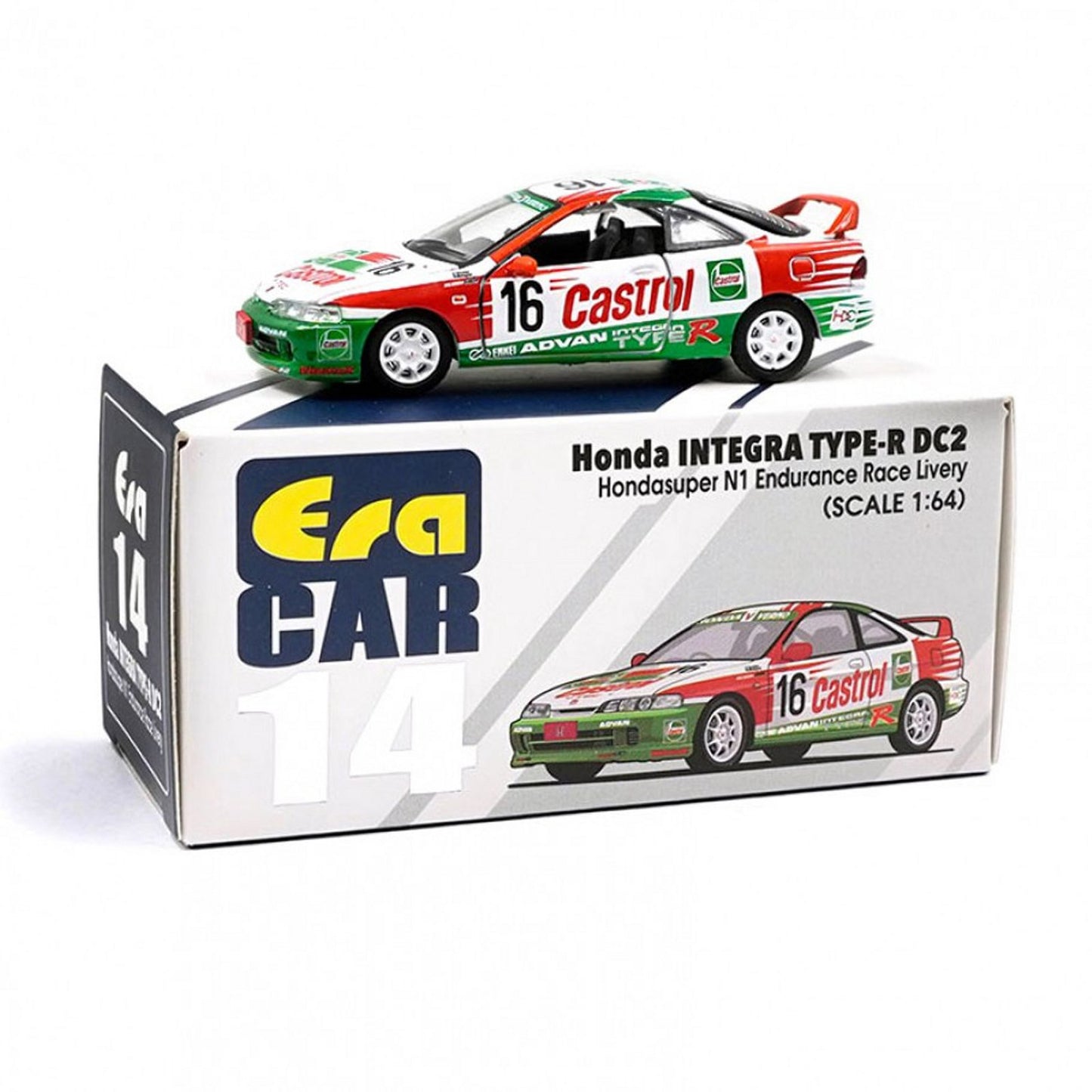 Honda Integra Type-R DC2 (No.16 Hondasuper N1 Endurance) in White/Green/Red