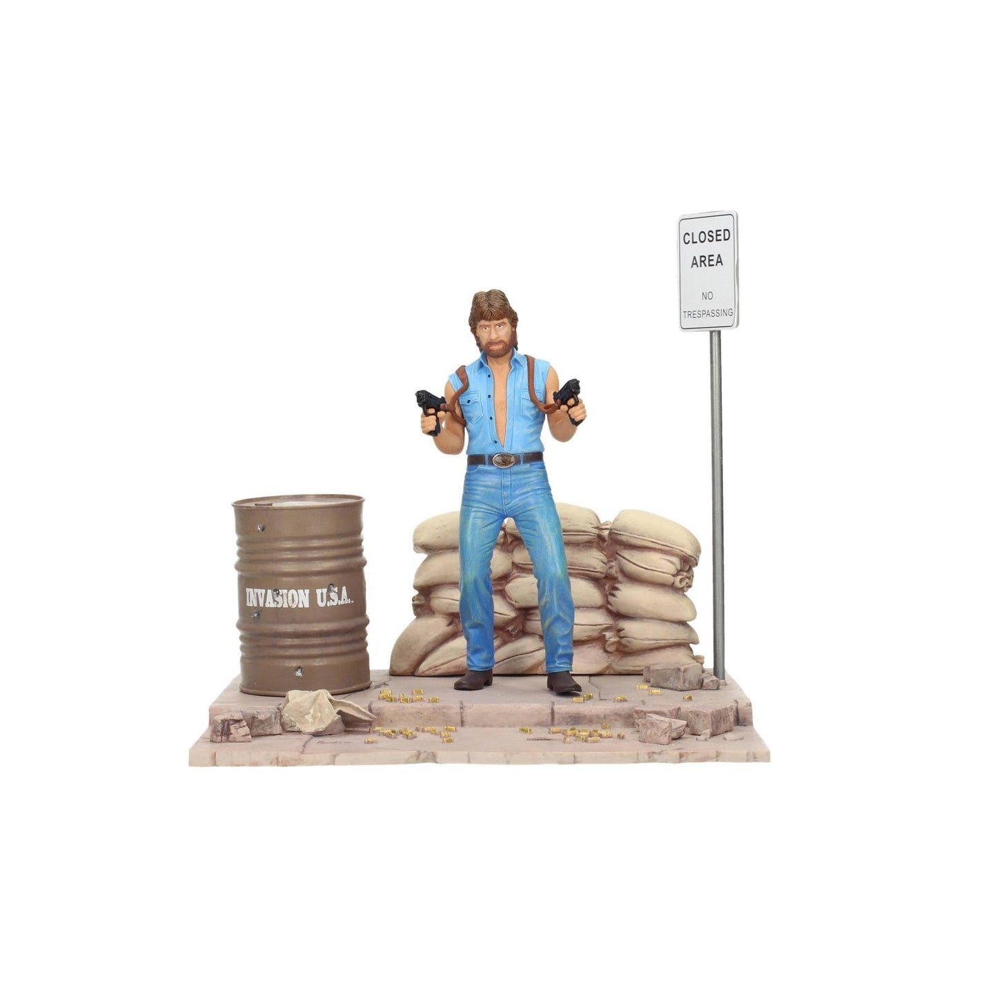 Matt Hunter Deluxe Edition With Diorama Set Statue From Invasion U.S.A.