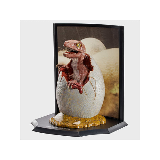 Baby Velociraptor In Egg 30th Anniversary Statue From Jurassic Park