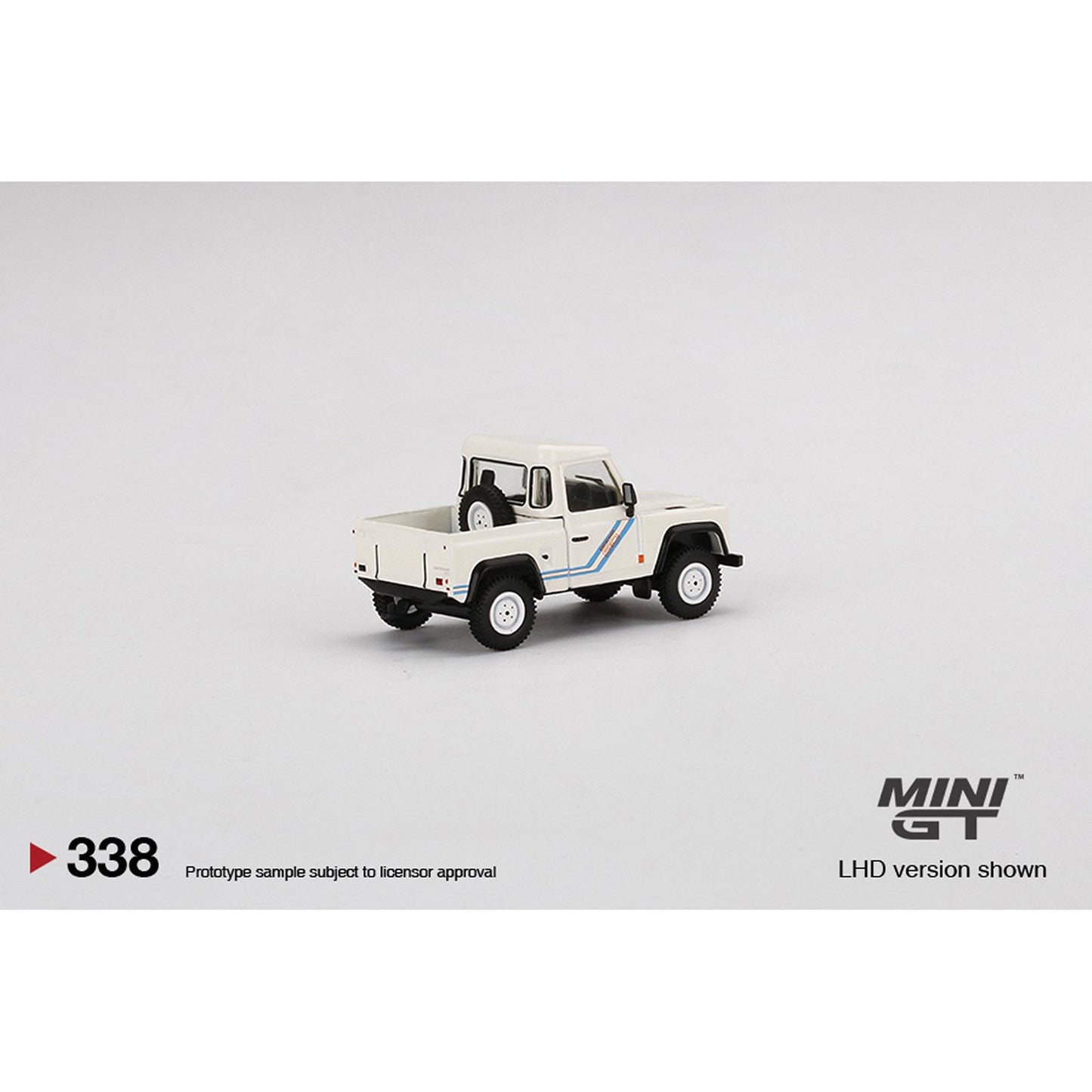 Land Rover Defender 90 Pick-up in White/Blue